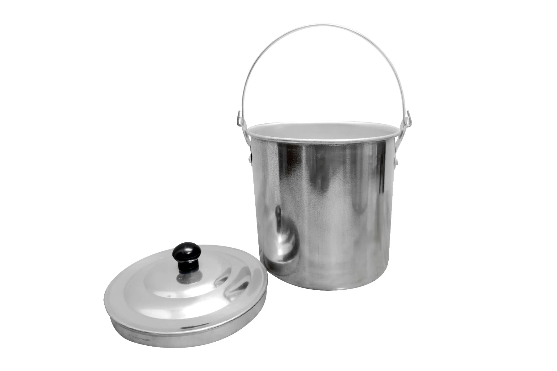 3 Piece Aluminium Billy Can Set with Handles - Image 3
