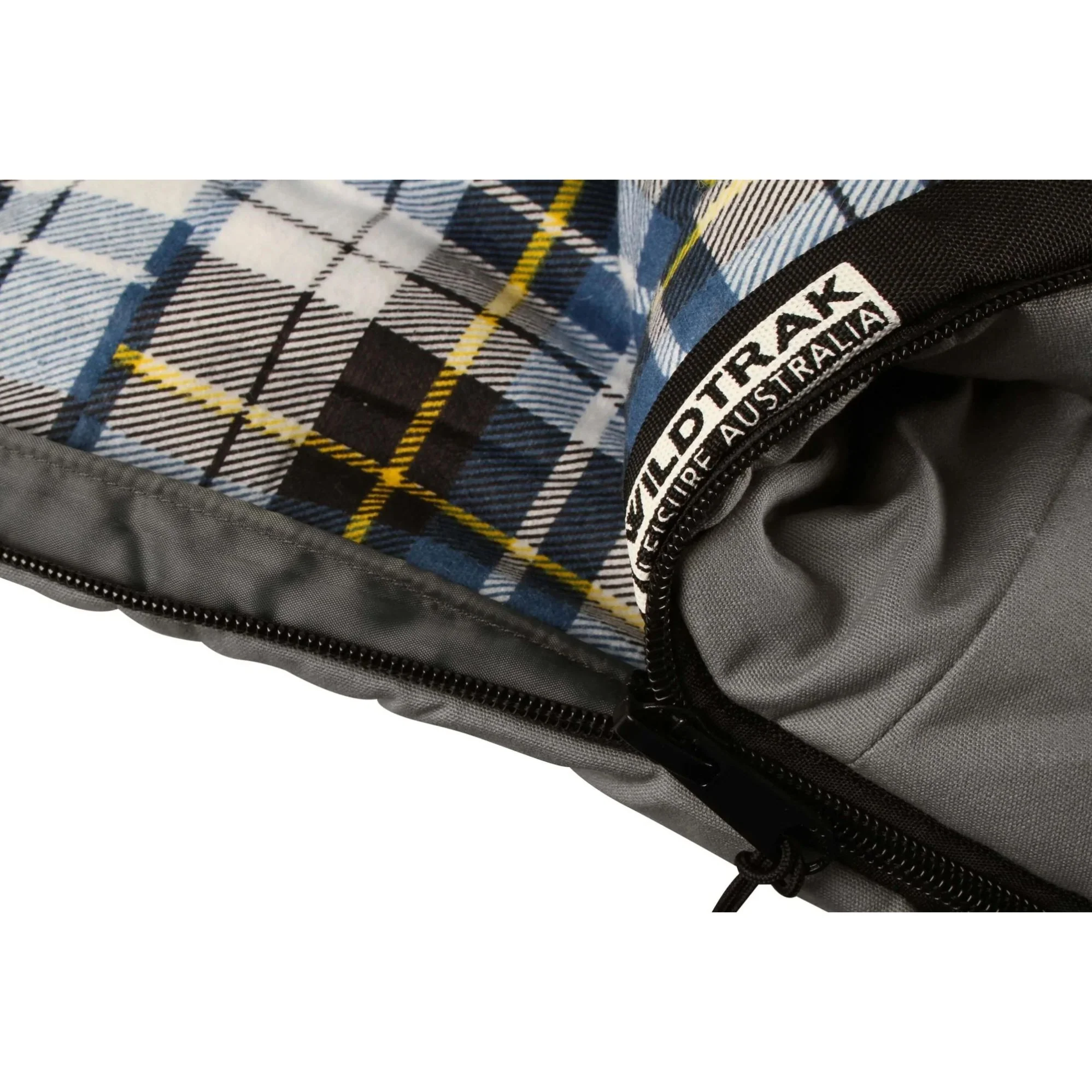 Frankland Double Hooded Sleeping Bag, -2 to -7°C, Flannel Inner, Cotton Canvas Outer Shell, Auto Lock Zips, Sewn-through Contruction, Sewn-in Storage Pocket, Storage Bag, Hanging Loops, 120x230cm - Image 4
