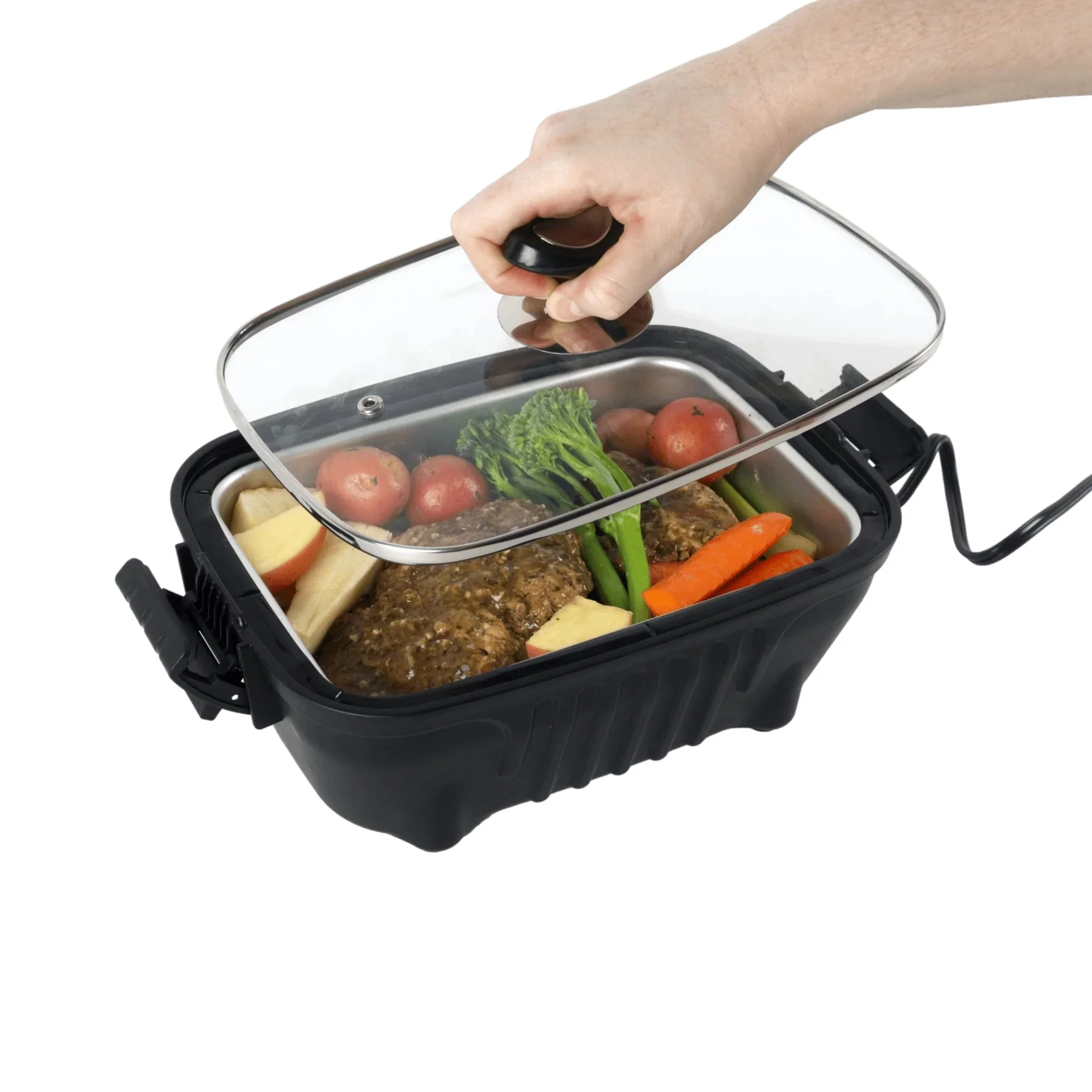 Wildtrak Offroad Portable 12V Roaster Stove 1.9L Electric Cooker - Image 5