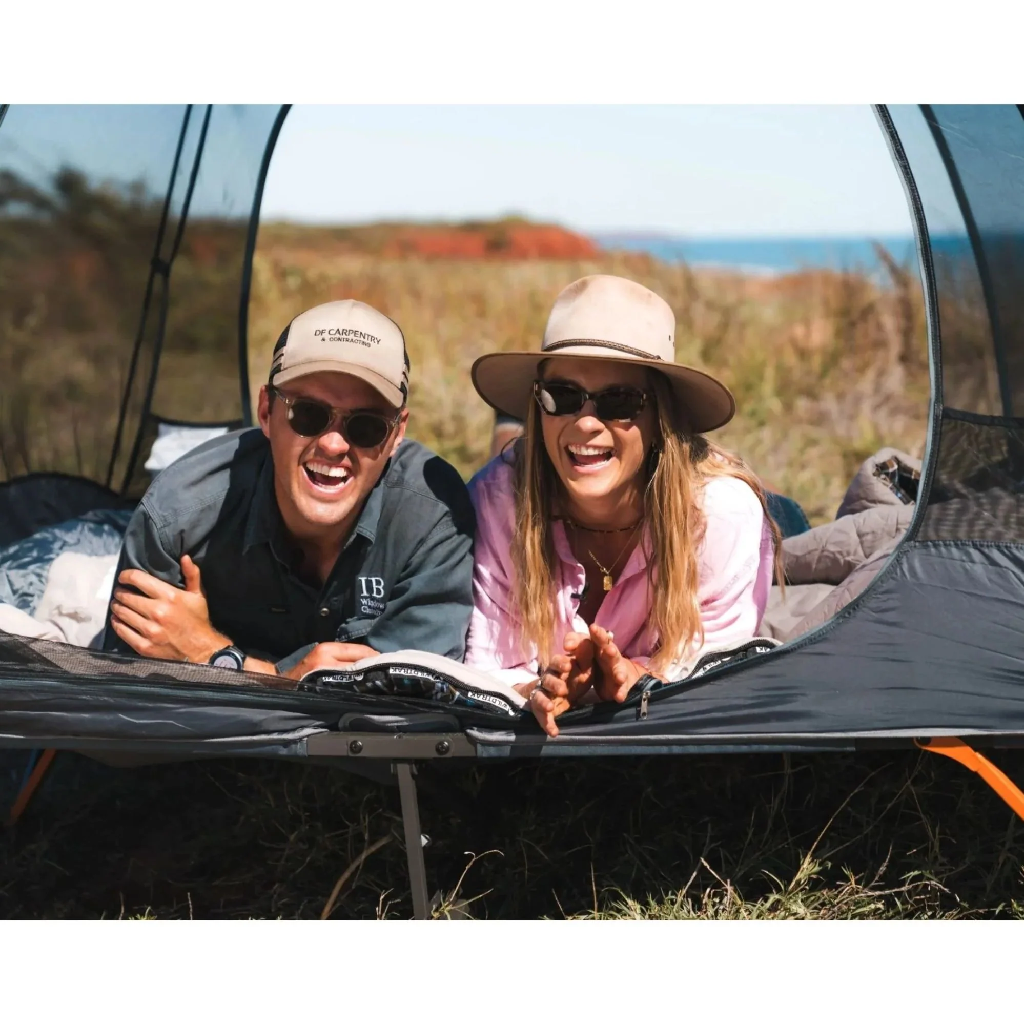 Queen Easy Up Stretcher Tent | Powder-Coated Steel Frame | Ripstop Waterproof Fly, Ultra-Fine Mesh & Dual Vestibules with Heavy-Duty Carry Bag - Image 7