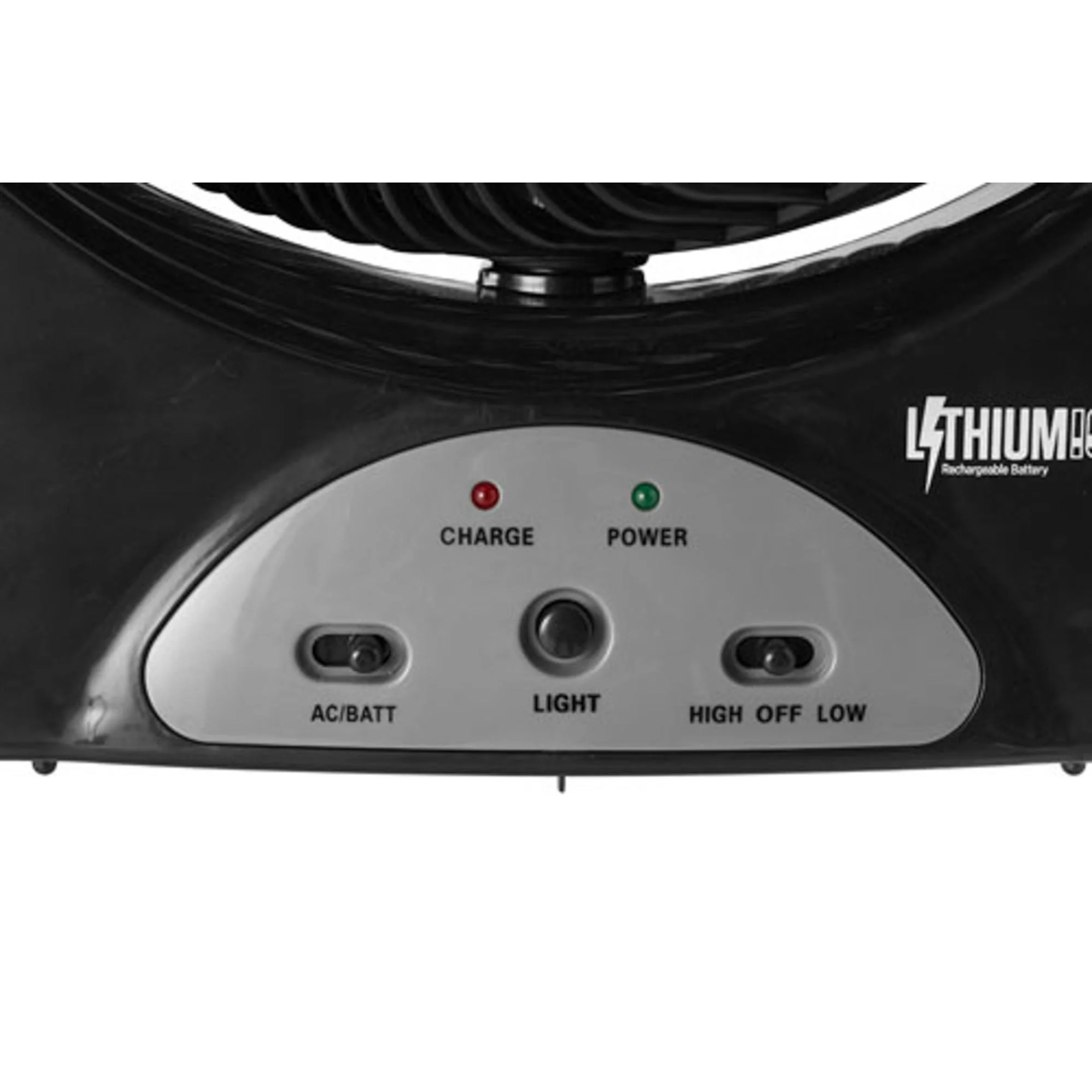 12 Inch/30cm 240V/12V Rechargeable Lithium Ion Fan with LED Lights - Image 6